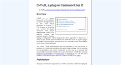 Desktop Screenshot of c-pluff.org